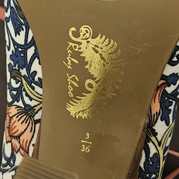 Ruby Shoo Floral Pattern Heels - Picture 5 of 5